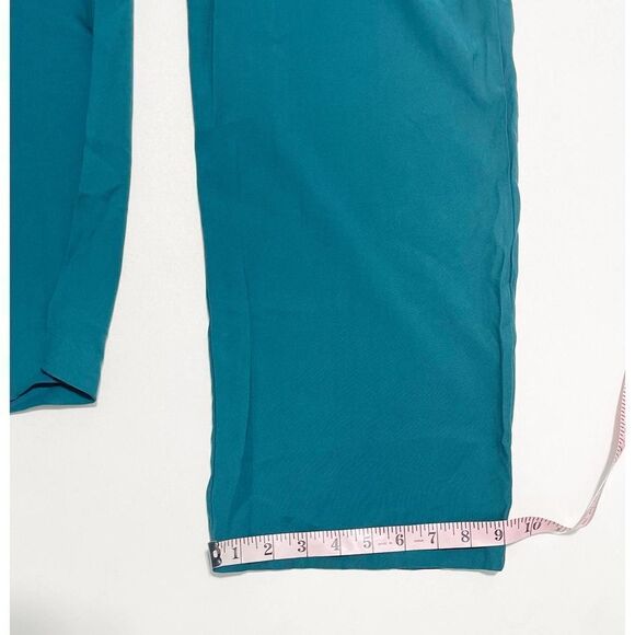 1.State Women's Twill Sleeveless V-Neck Wrap Front Jumpsuit Emerald Green Size 0 - Picture 12 of 16